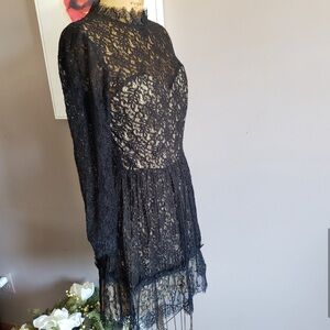 🆕️ Saylor Black Lace Amity Dress Small